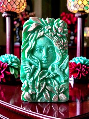 Hand crafted, Wicked Worthy, Green Goddess soap